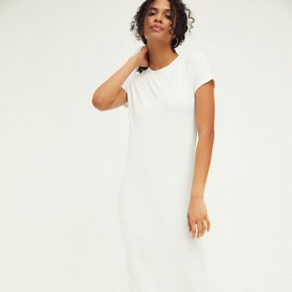 NWOT FREE PEOPLE Simone Tee Dress White Size XS